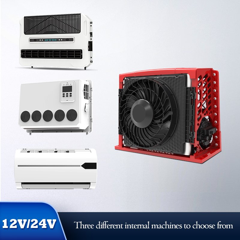 DC12V 24V Split High Air Volume Parking Roof Air Conditioner Vehicle Truck RV Auto Conditioner for Cars and RVs