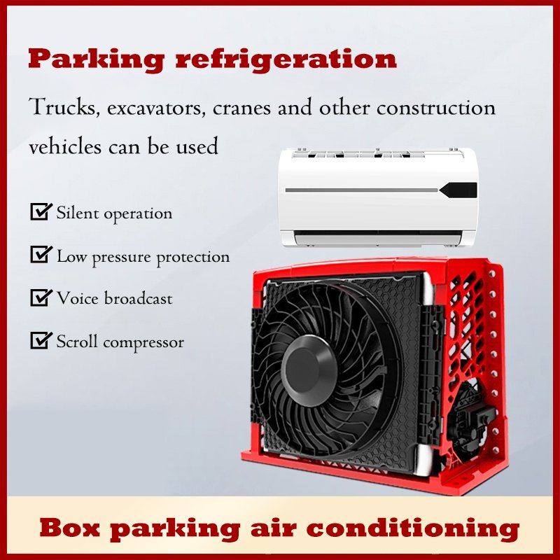 DC12V 24V Split High Air Volume Parking Roof Air Conditioner Vehicle Truck RV Auto Conditioner for Cars and RVs