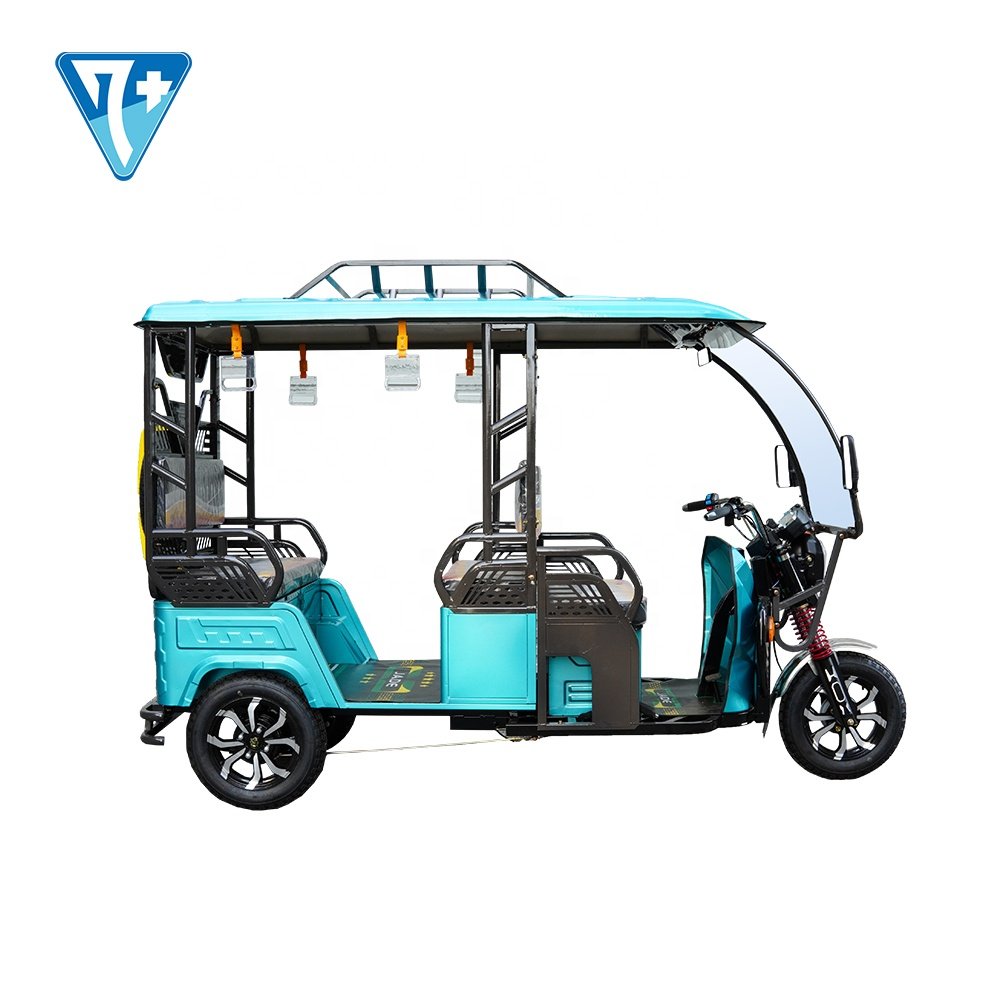 Electric Tricycle for 4 Passengers E Trike Three Wheel Tricycle Long Range 100Ah