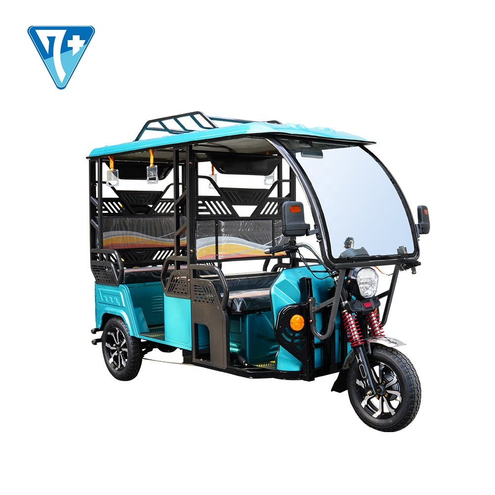 Electric Tricycle for 4 Passengers E Trike Three Wheel Tricycle Long Range 100Ah
