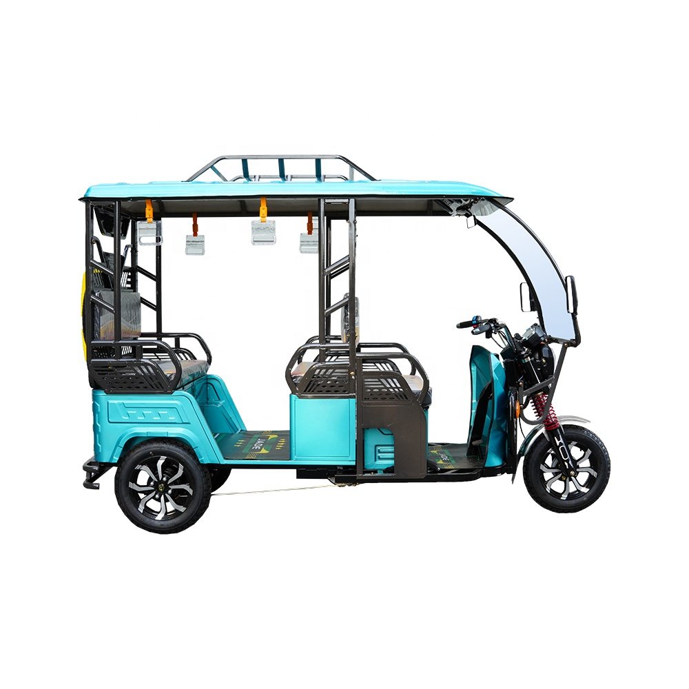 Electric Tricycle for 4 Passengers E Trike Three Wheel Tricycle Long Range 100Ah