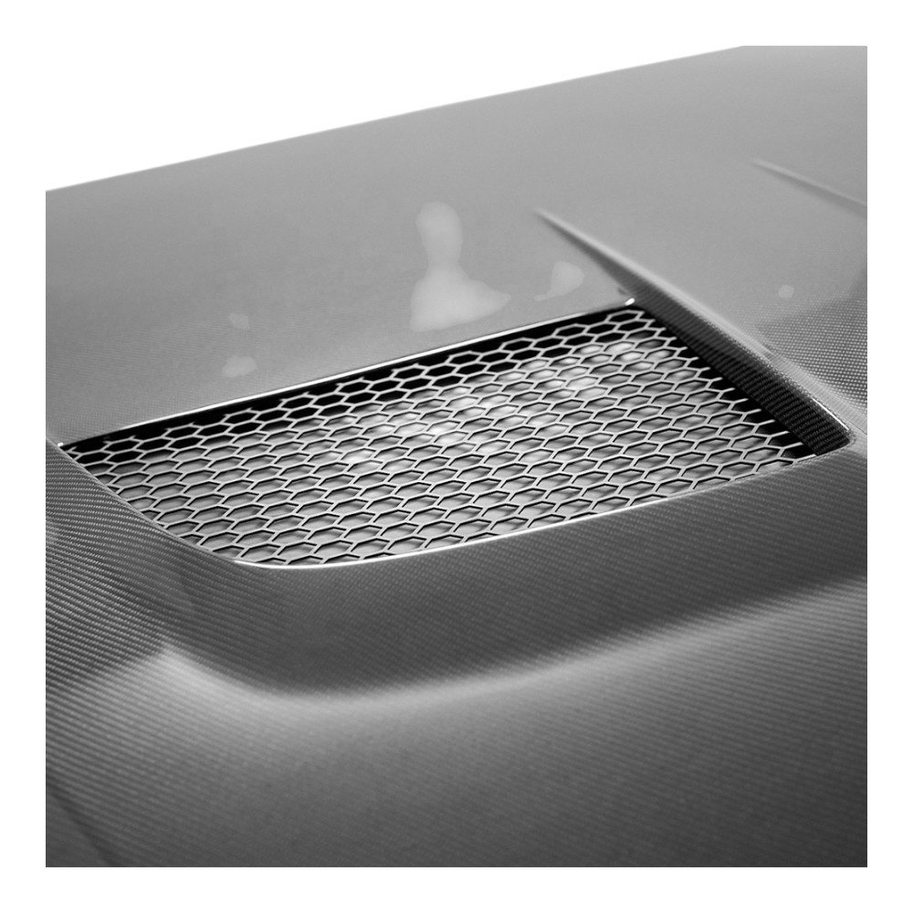 2024 GTD Style Modified Carbon Fiber Fibre Front Engine Bonnet Hood Vent for Ford Mustang 2024