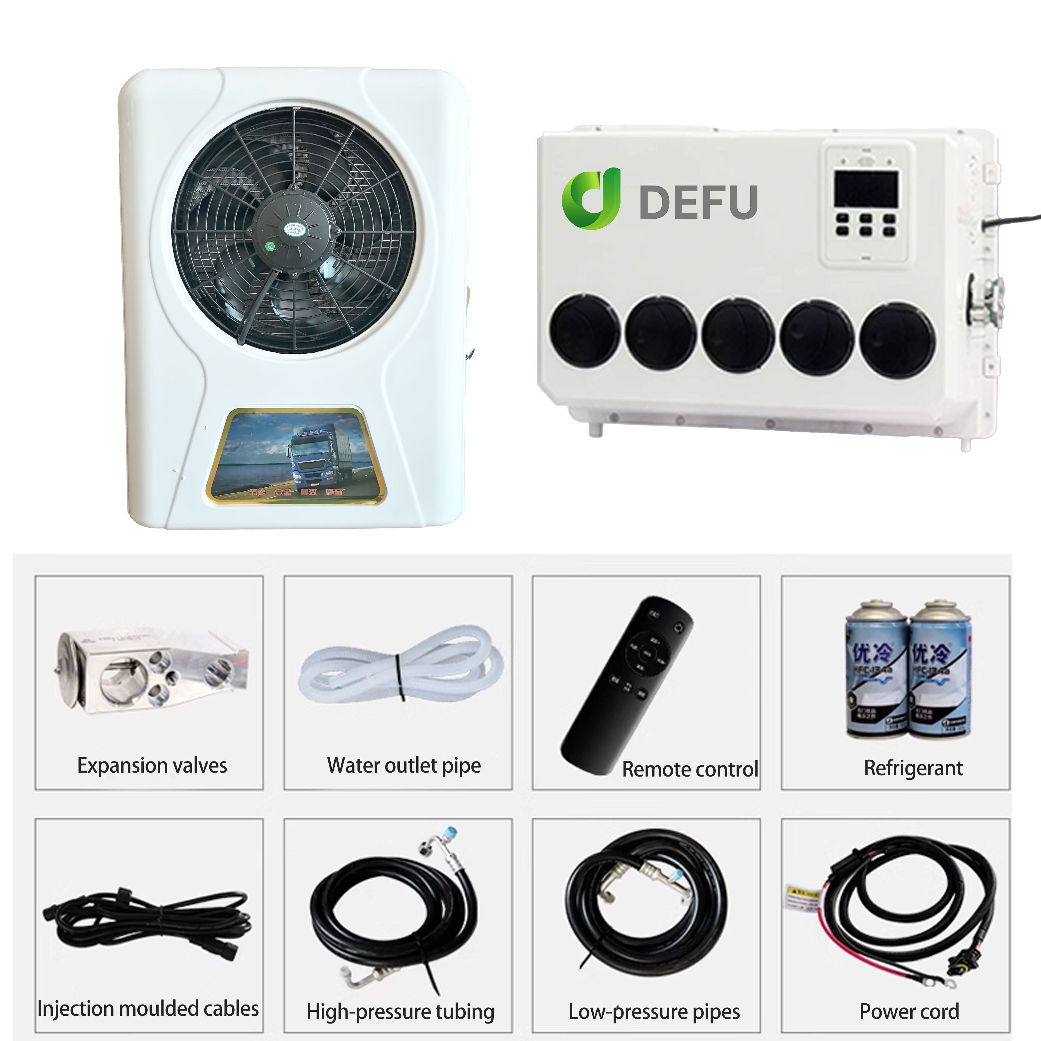 Cooler Van Electric 12 Volt Cabin Cooling APU 12v 24v Parking Truck air Conditioner for Trucks