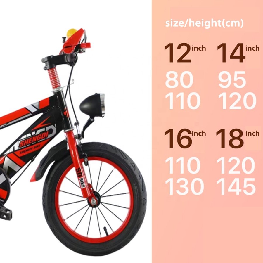 2024 Newest Model 12 14 Inch Kid Princess Bike with Training Wheel Children Bicycle Soft Seat Child Cycle Kids Bicycle