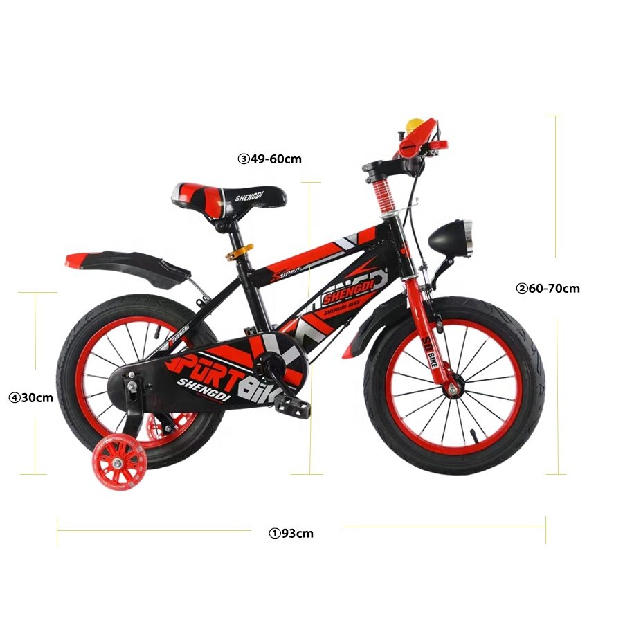 2024 Newest Model 12 14 Inch Kid Princess Bike with Training Wheel Children Bicycle Soft Seat Child Cycle Kids Bicycle