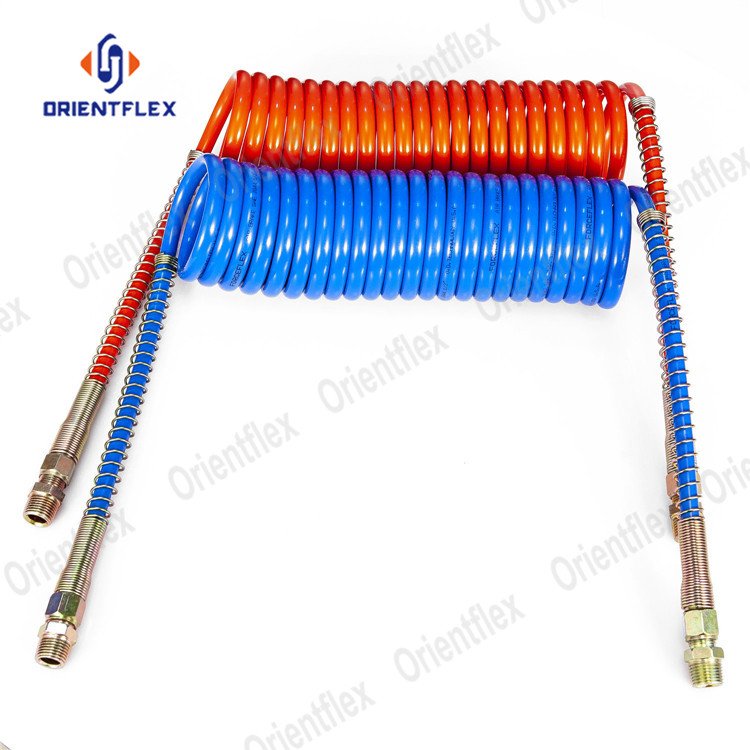 Auto Pneumatic Truck Trailer air Brake Coil Hose Spiral Tube