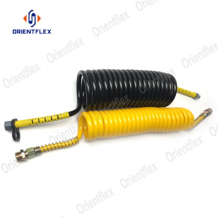 Auto Pneumatic Truck Trailer air Brake Coil Hose Spiral Tube