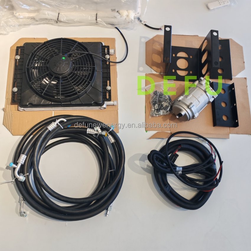 Electric Heating Cooling Auto Under-dash AC Conditioning 24V 12V 12 Volt Air Conditioner for RV Camper