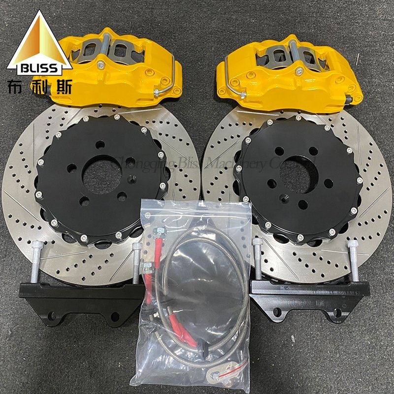 Forged Brake Caliper 4 Pot Big Brake Kit Four Piston 5200 Universal Disc Modified Brake Caliper for Rims 17 18 19 Inch