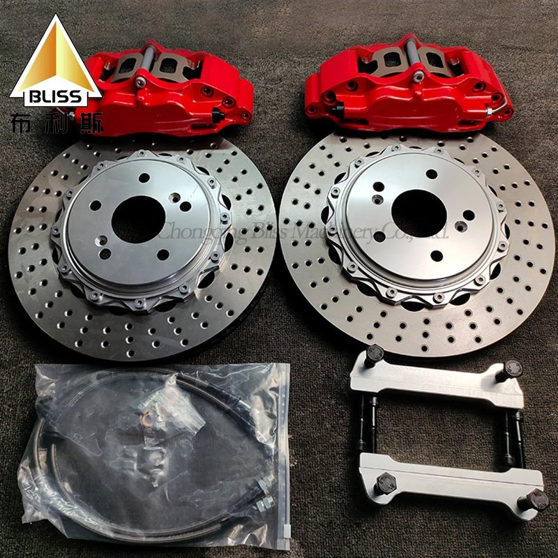 Forged Brake Caliper 4 Pot Big Brake Kit Four Piston 5200 Universal Disc Modified Brake Caliper for Rims 17 18 19 Inch