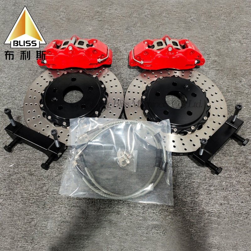 Forged Brake Caliper 4 Pot Big Brake Kit Four Piston 5200 Universal Disc Modified Brake Caliper for Rims 17 18 19 Inch