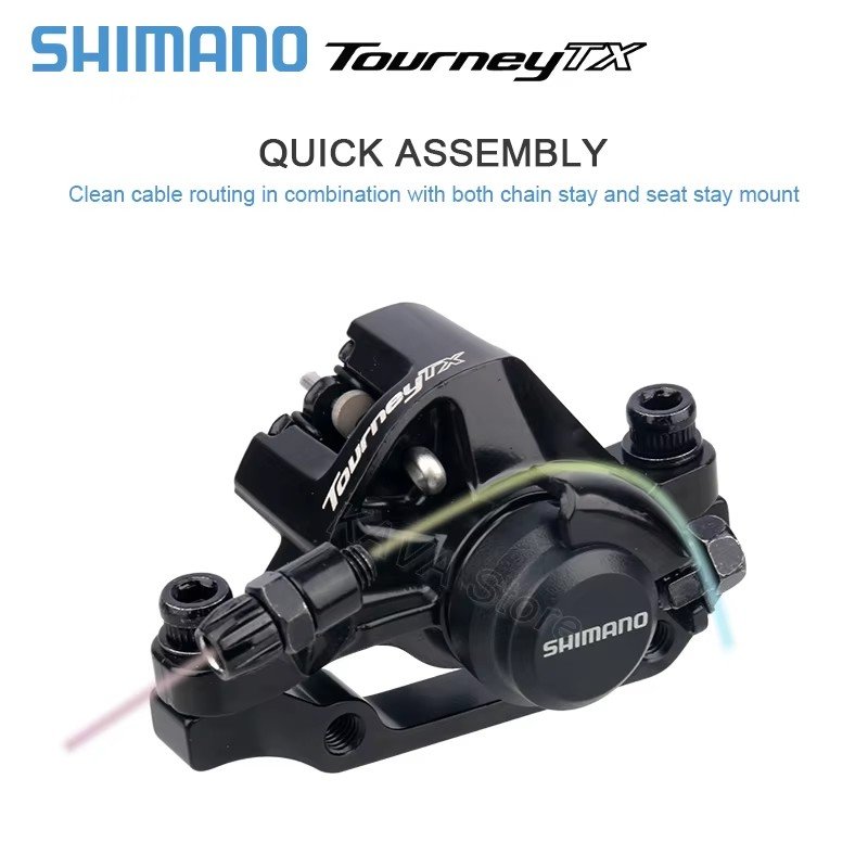 Shimano TOURNEY TX BR-TX805 Mechanical Disc Brake Calipers Resin Pads TX805 Caliper G3 HS1 RT56 RT54 RT30 RT26 Rotor 160mm