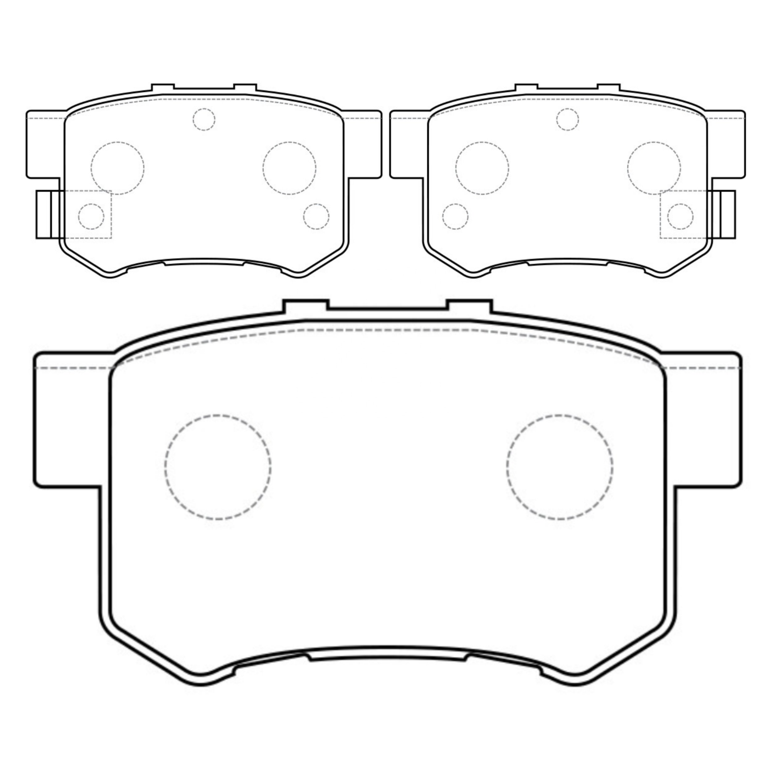 High Performance Factory Auto Parts Brake Pads (Pastillas De Freno) OEM Disc D537/D365/wva 21738 Is Rear Axle Brake for HONDA