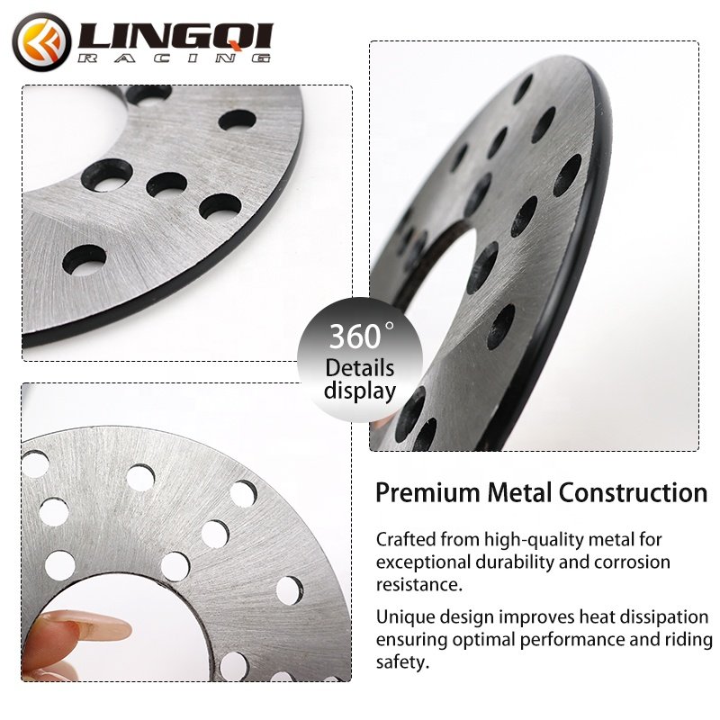 LING QI Motorcycle Front and Rear Brake Discs 100mm for 125cc 150cc 200cc 250cc Off-Road Vehicle ATV UTV