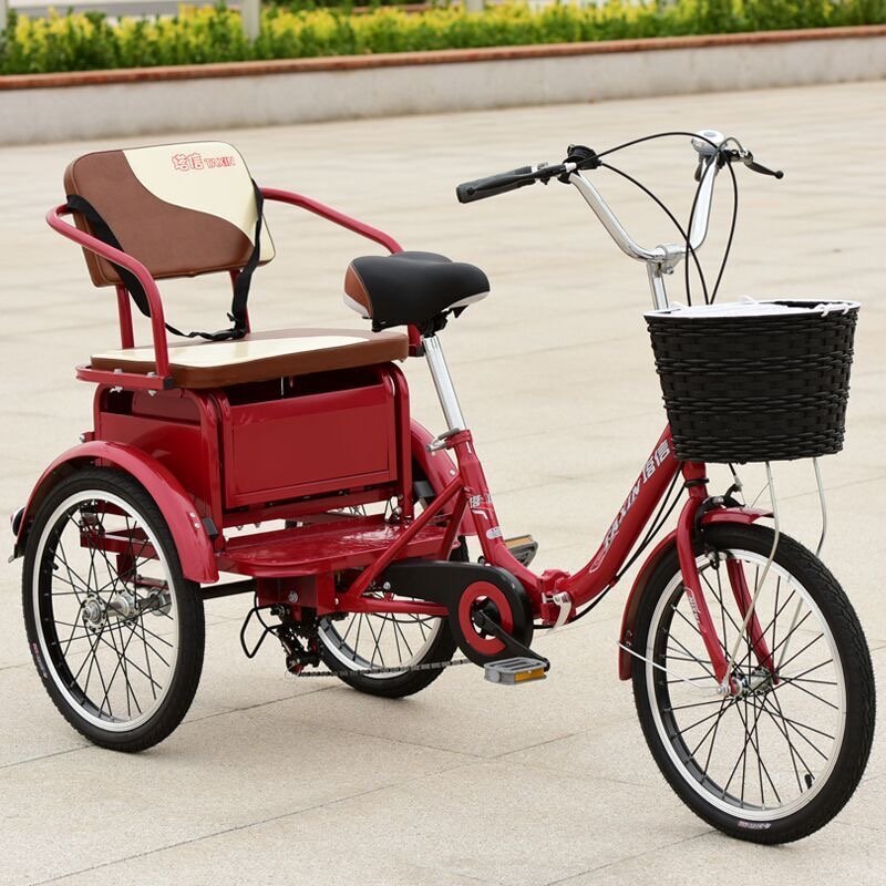 High Quality Factory Price Convenient Pedal Load Tricycle Widened Alternative Walking Tricycle
