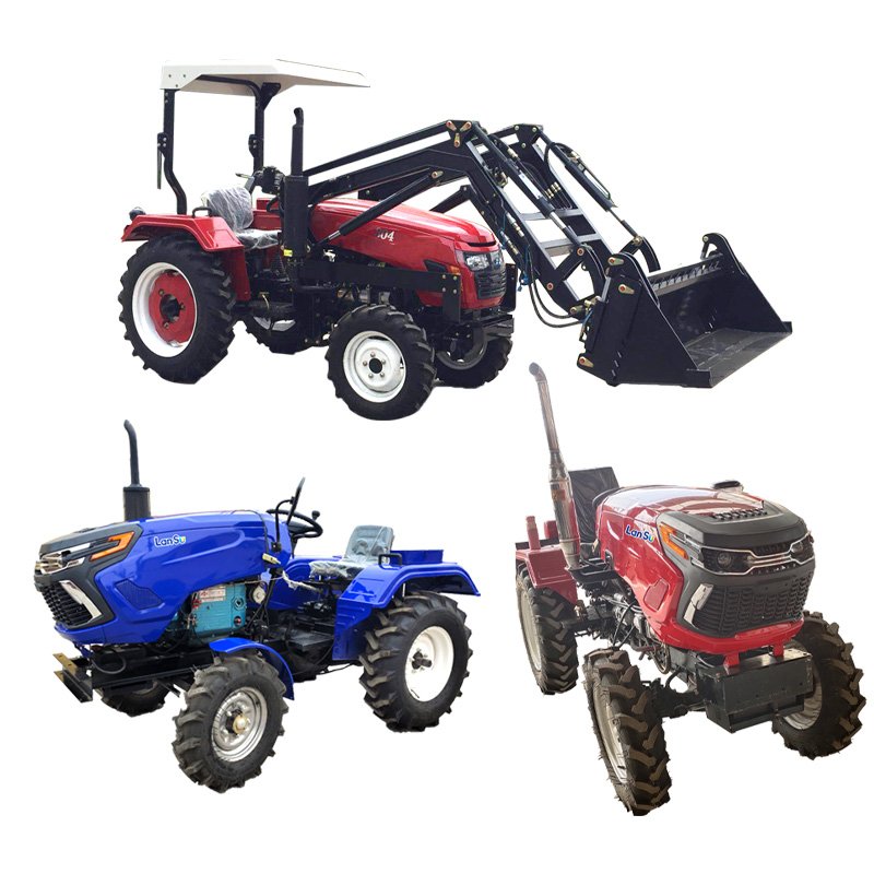 Wheelchair TractorWD 60HP Corn Harvester Tractor Mounted Double Plough Use for Tractor