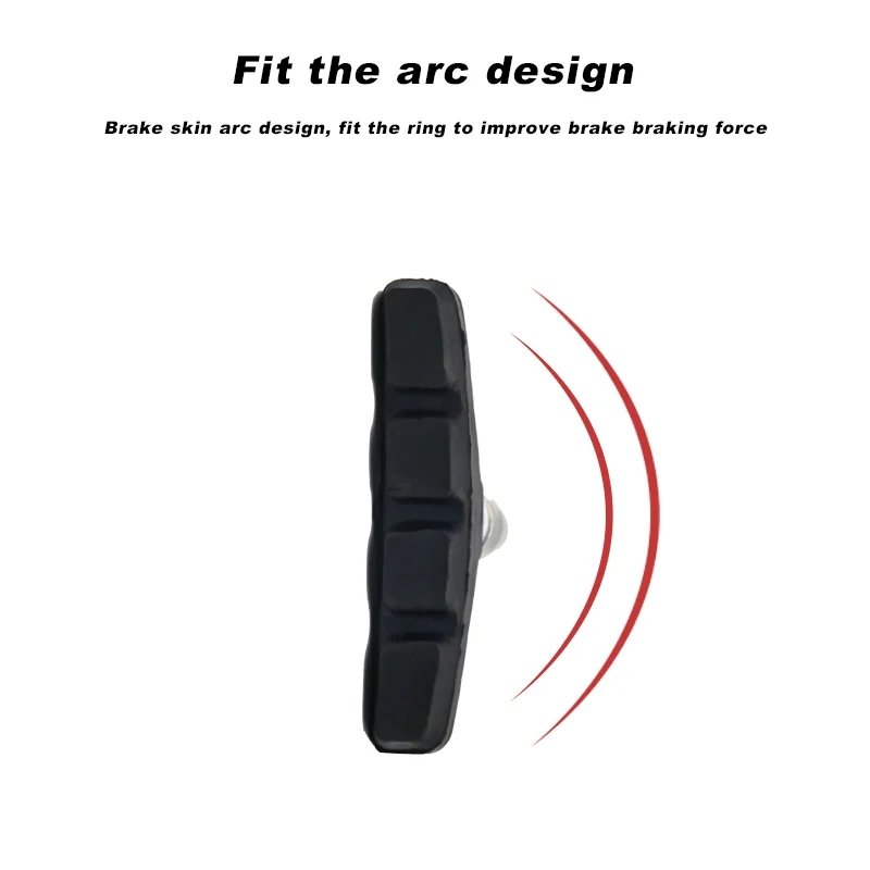 Riderace Bicycle Brake Pads Traditional Rim V-Brake Holder MTB Mountain Rubber Material Silent Brake Pads Cycling Accessories
