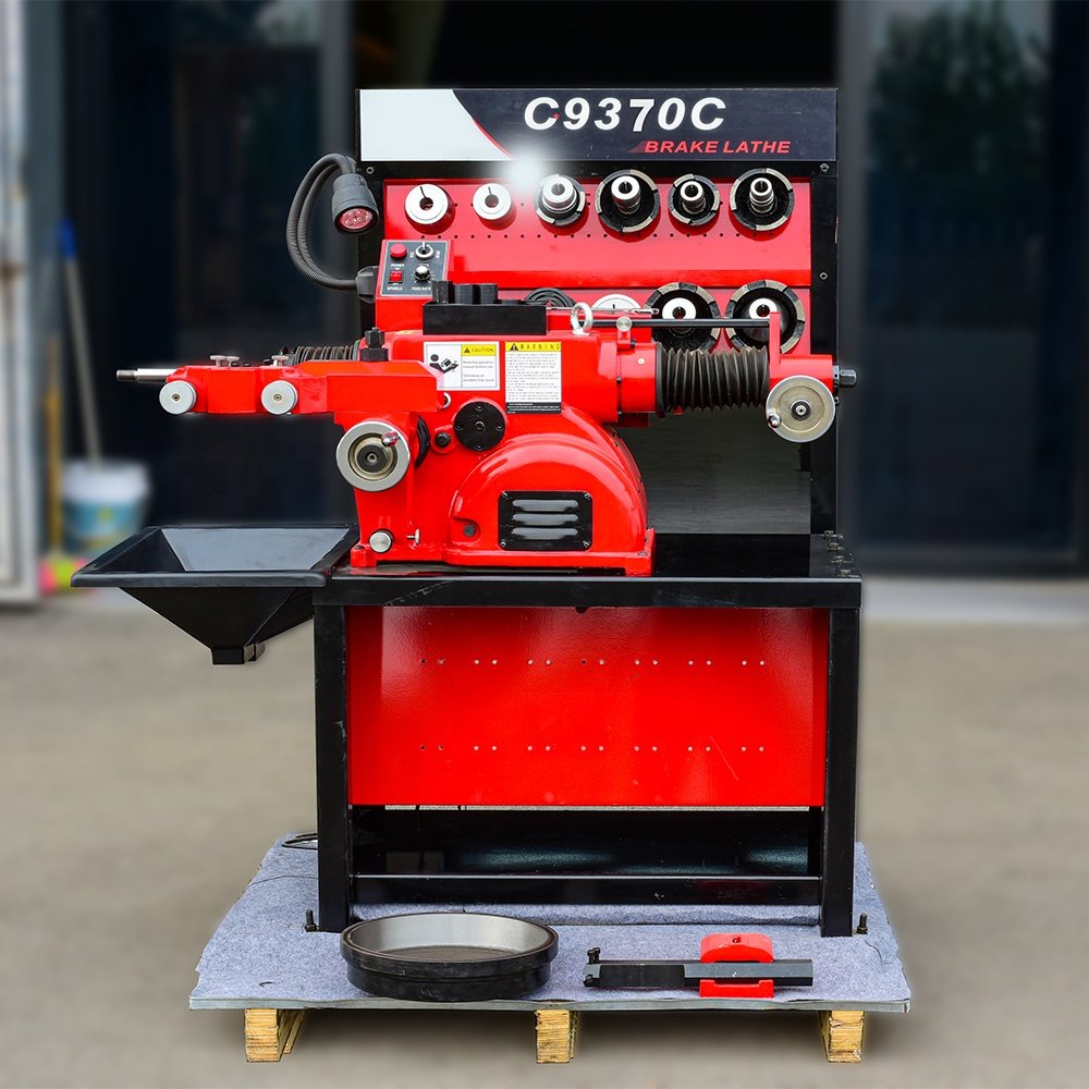 Auto Suv Car Tire Repair Stand Brake Lathe Cutting Machine Brake Disc and Drum Rotor Cutting Lathe C9370C