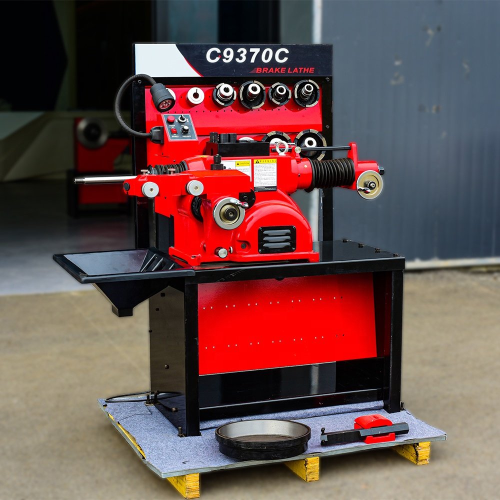 Auto Suv Car Tire Repair Stand Brake Lathe Cutting Machine Brake Disc and Drum Rotor Cutting Lathe C9370C