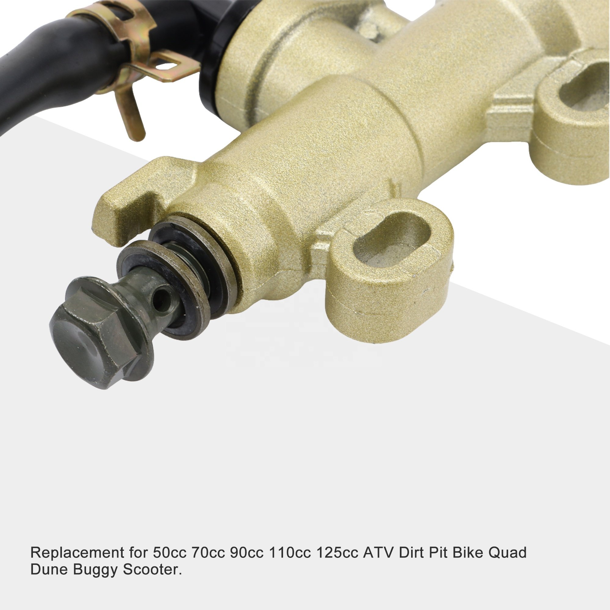 GOOFIT CNC Motorcycle Hydraulic Brake Pump Master Cylinder Replacement for 50cc-150cc Off Road Motorcycle ATV Scooter