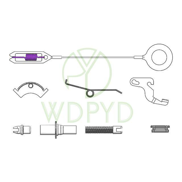 H2335 S705 BRAKE SHOE REPAIR KIT BRAKE SPRING KIT BRAKE DRUM HARDWARE KIT for FORD RANGER for MAZDA B2300 B3000 B4000