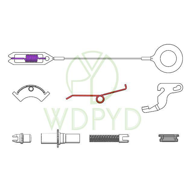 H2335 S705 BRAKE SHOE REPAIR KIT BRAKE SPRING KIT BRAKE DRUM HARDWARE KIT for FORD RANGER for MAZDA B2300 B3000 B4000
