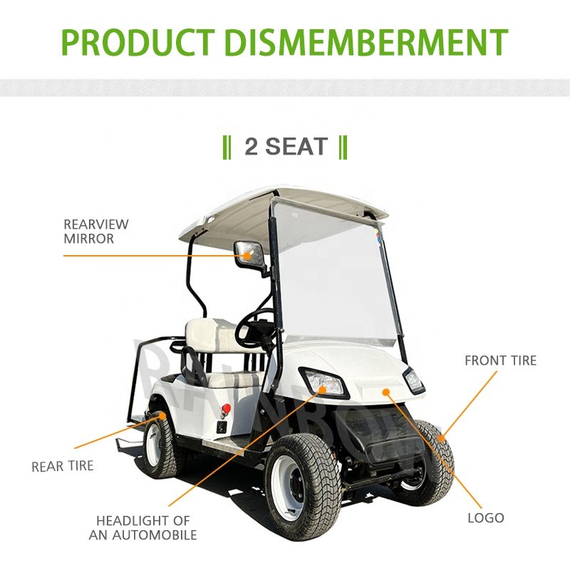 Free Shipping Lifted 4 Passenger Golf Car Brand New 4 Wheel Electric Club Car Golf Cart for Sale