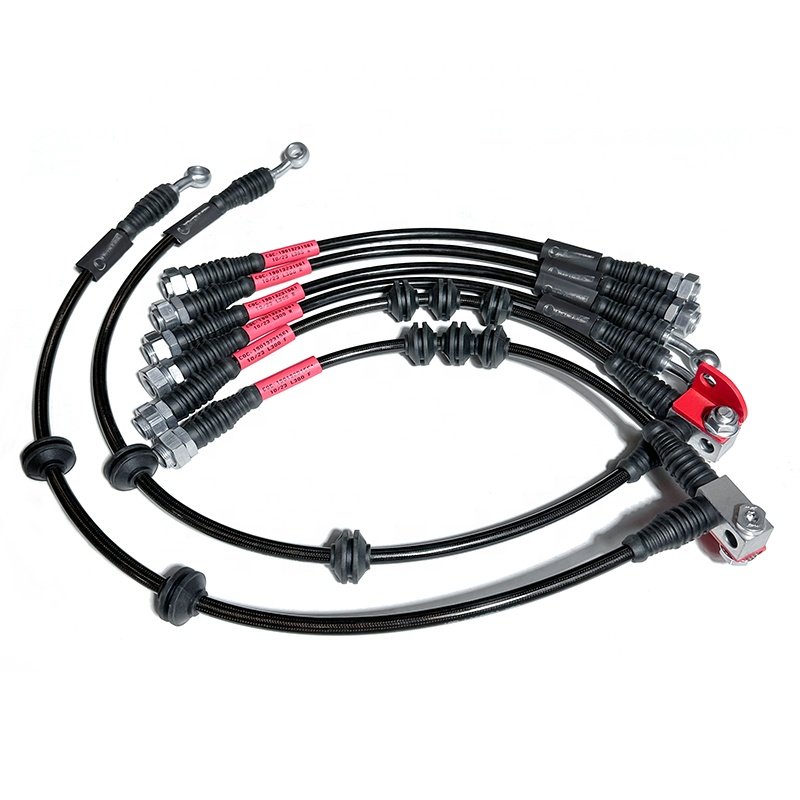 REDEFINE Auto Brake Hose Stainless Steel Braided Brake Hose for Land Rover Discovery 3/4 L319