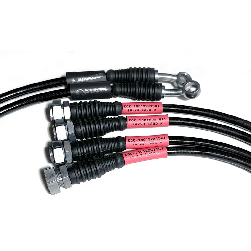 REDEFINE Auto Brake Hose Stainless Steel Braided Brake Hose for Land Rover Discovery 3/4 L319