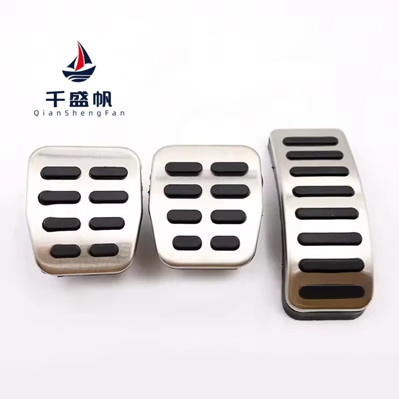 QSF Brake Fuel Accelerator Pedal Cover Kit Car Accessories for Volkswagen Polo Golf 4 Bora Beetle RSi GTI R32