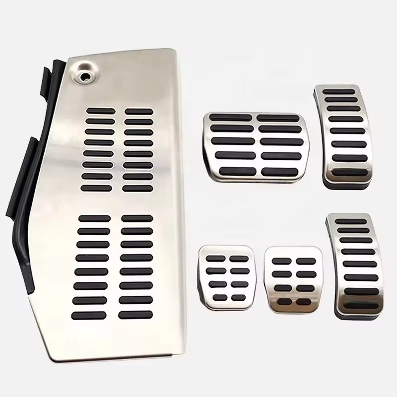 QSF Brake Fuel Accelerator Pedal Cover Kit Car Accessories for Volkswagen Polo Golf 4 Bora Beetle RSi GTI R32