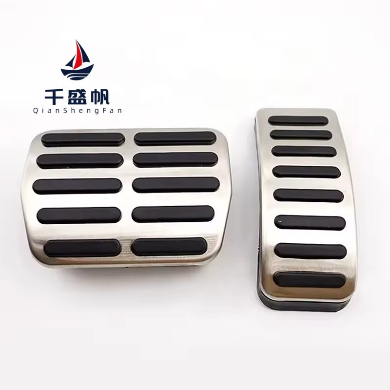 QSF Brake Fuel Accelerator Pedal Cover Kit Car Accessories for Volkswagen Polo Golf 4 Bora Beetle RSi GTI R32