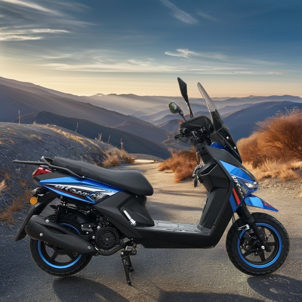 Factory Direct 150CC Gasoline Scooter for Adults New Design with 4 Stroke Engine Disc & Drum Brake