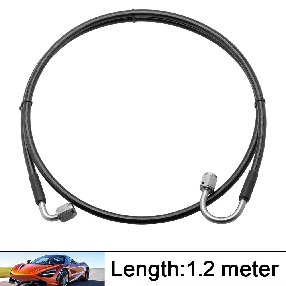 Master to Slave Cylinder Complete Stainless Clutch Line for 06-15 Honda Civic With 2 AN3 to M10*1 and 1 AN3 to M12*1 Fittings