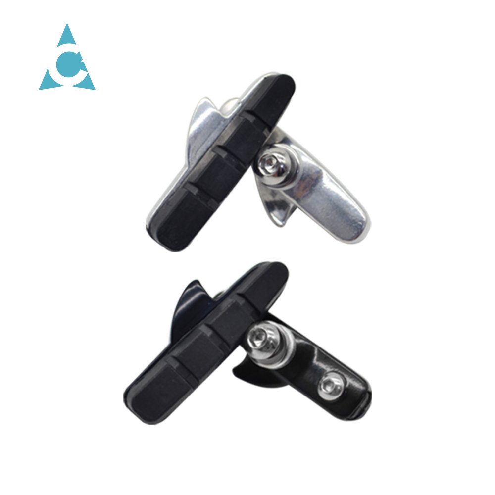 Road Bike C-Brake Caliper Pads Bicycle Brake Shoes Rubber Blocks Light-Weight Replaceable for Shimano