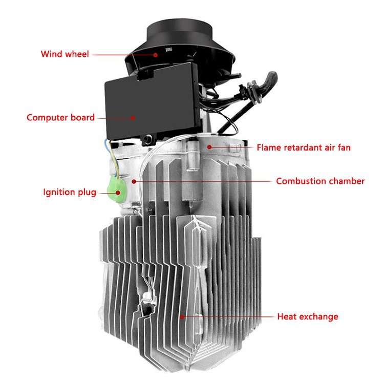 Manufacturer Universal Camping Truck Cabin Parking Heater Air Conditioner 12v and 24v Air Heater