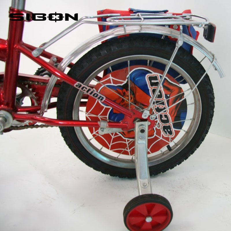 SIBON B0110113 12 Inch Steel Fork Steel Frame Aluminium Alloy Rim Caliper Brake Cartoon Sticker Bicycle for Kids Children