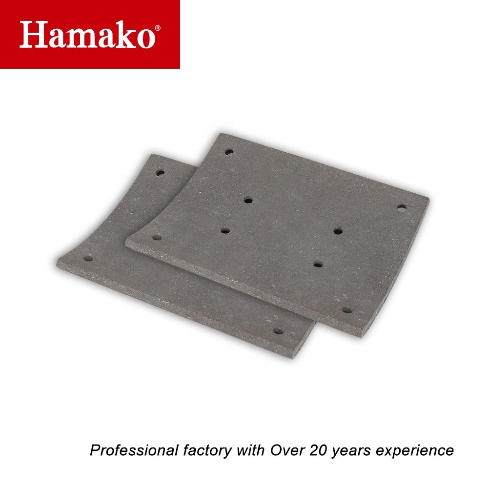 XTRAKE Auto Parts 9 Inch Howo Truck Bus Ceramic Free Asbestos Metallic Sino Truck Brake Lining Liner with Aluminium Rivet