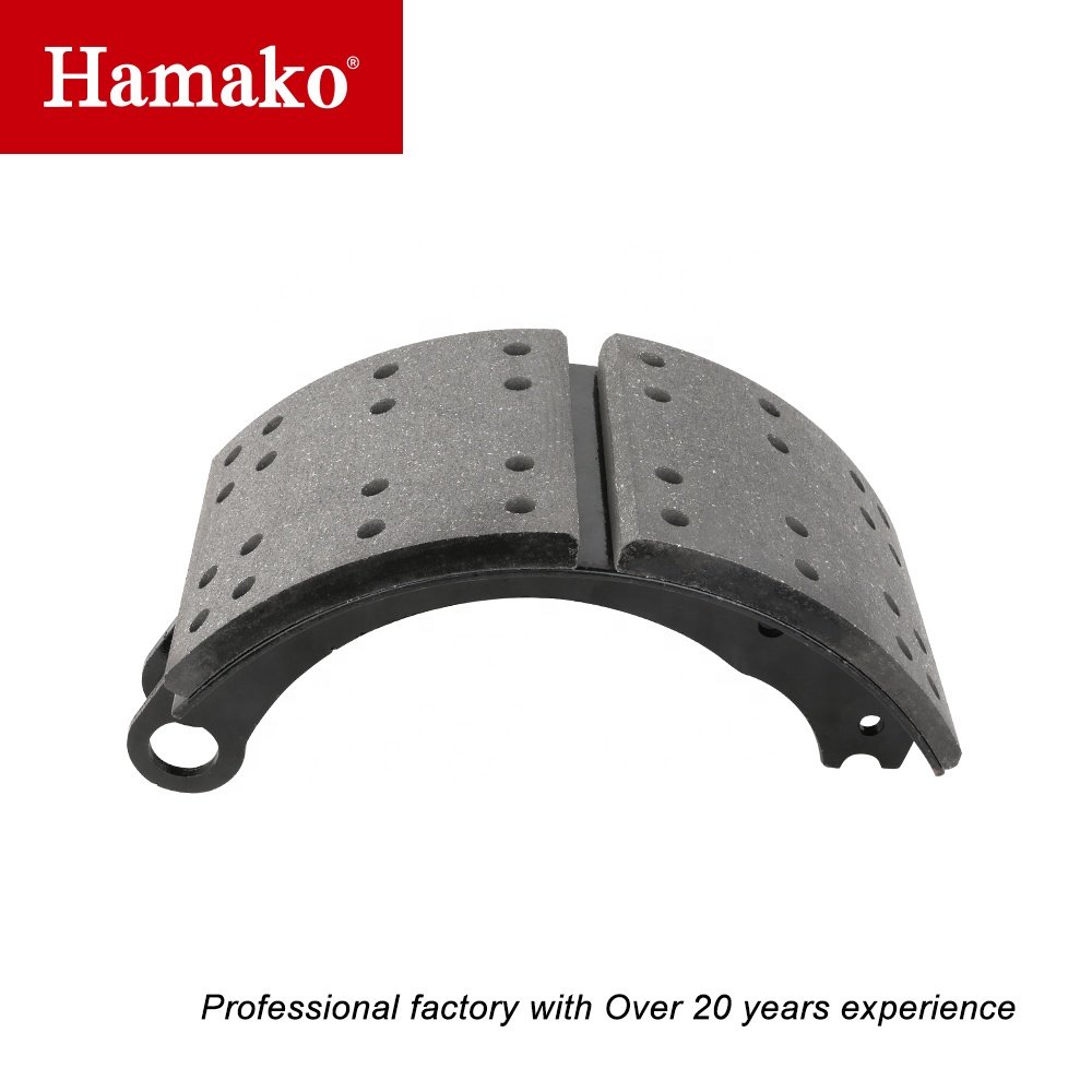 XTRAKE Auto Parts 9 Inch Howo Truck Bus Ceramic Free Asbestos Metallic Sino Truck Brake Lining Liner with Aluminium Rivet