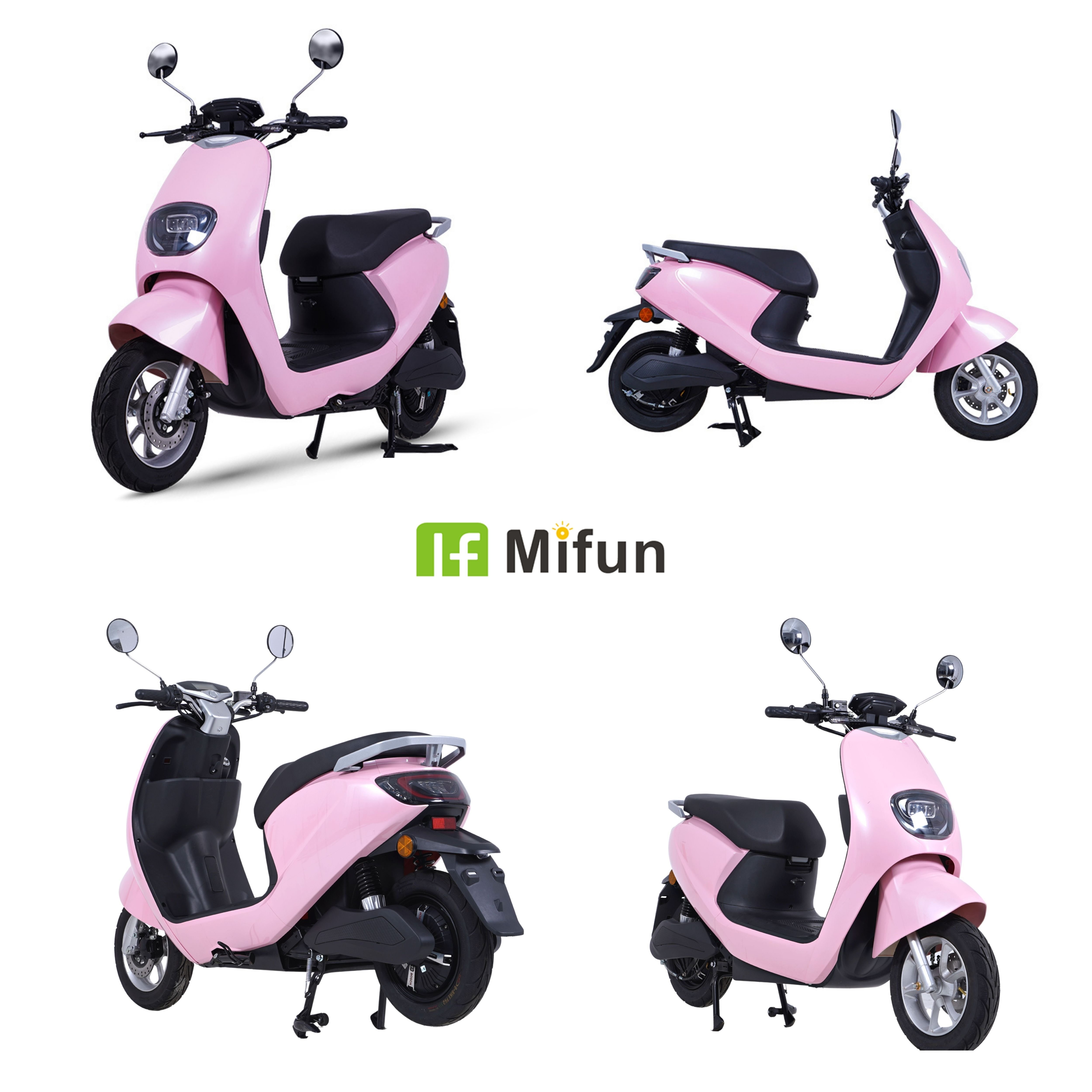 High-Speed 60V Electric Scooter with 1000W-1500W CKD Motor Disc Brake and Max Speed of 40-60km/h Model Spirit for India