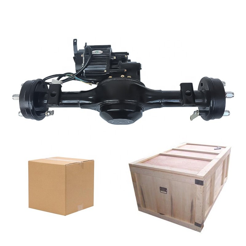 Electric Tricycle Brushless Motor Brake Rear Axle Assembly 48v800w1000w Low Speed Retrofit Load Engineering Grey Bucket Car