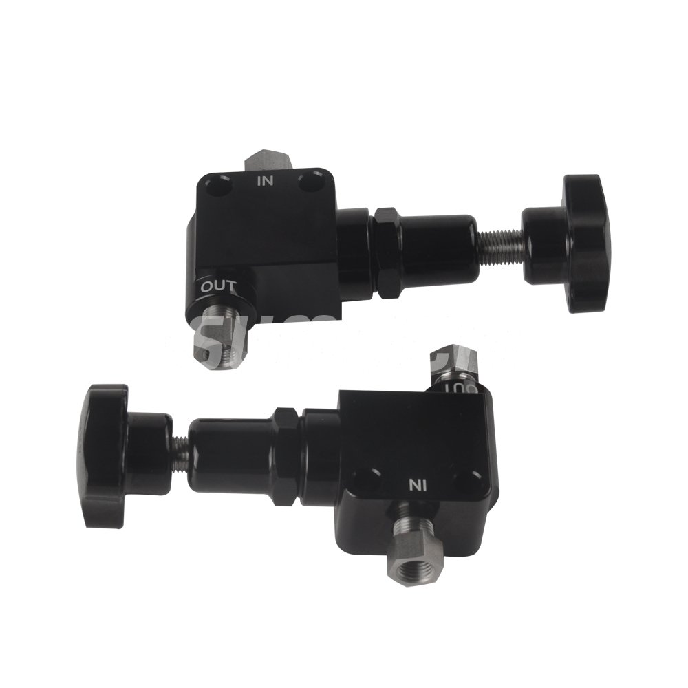 SUMEICHI Brake Proportioning Valve - Black with 1/8" NPT Ports