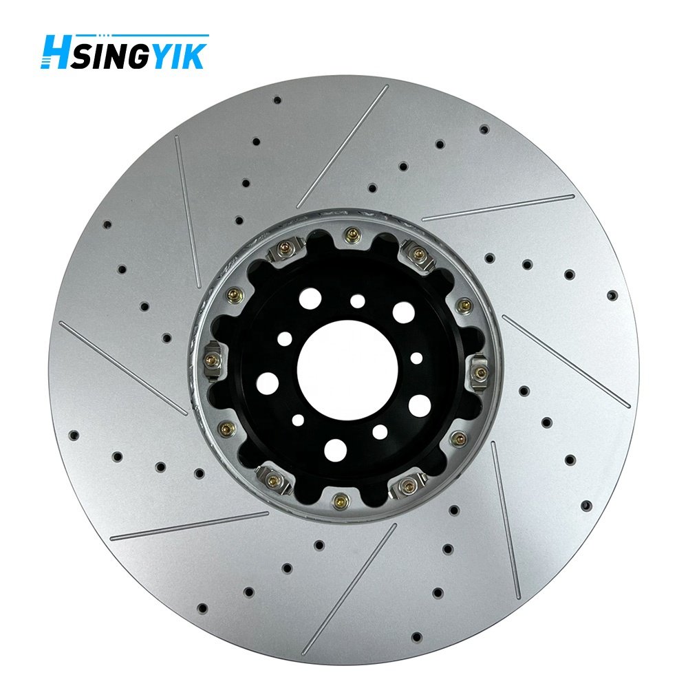 Hsingyik 34112284901 34112284902 395 MM Grooved Drilled Slotted Front Brake Disc Rotor for BMW X5 F15 F85 X6 F16 F86