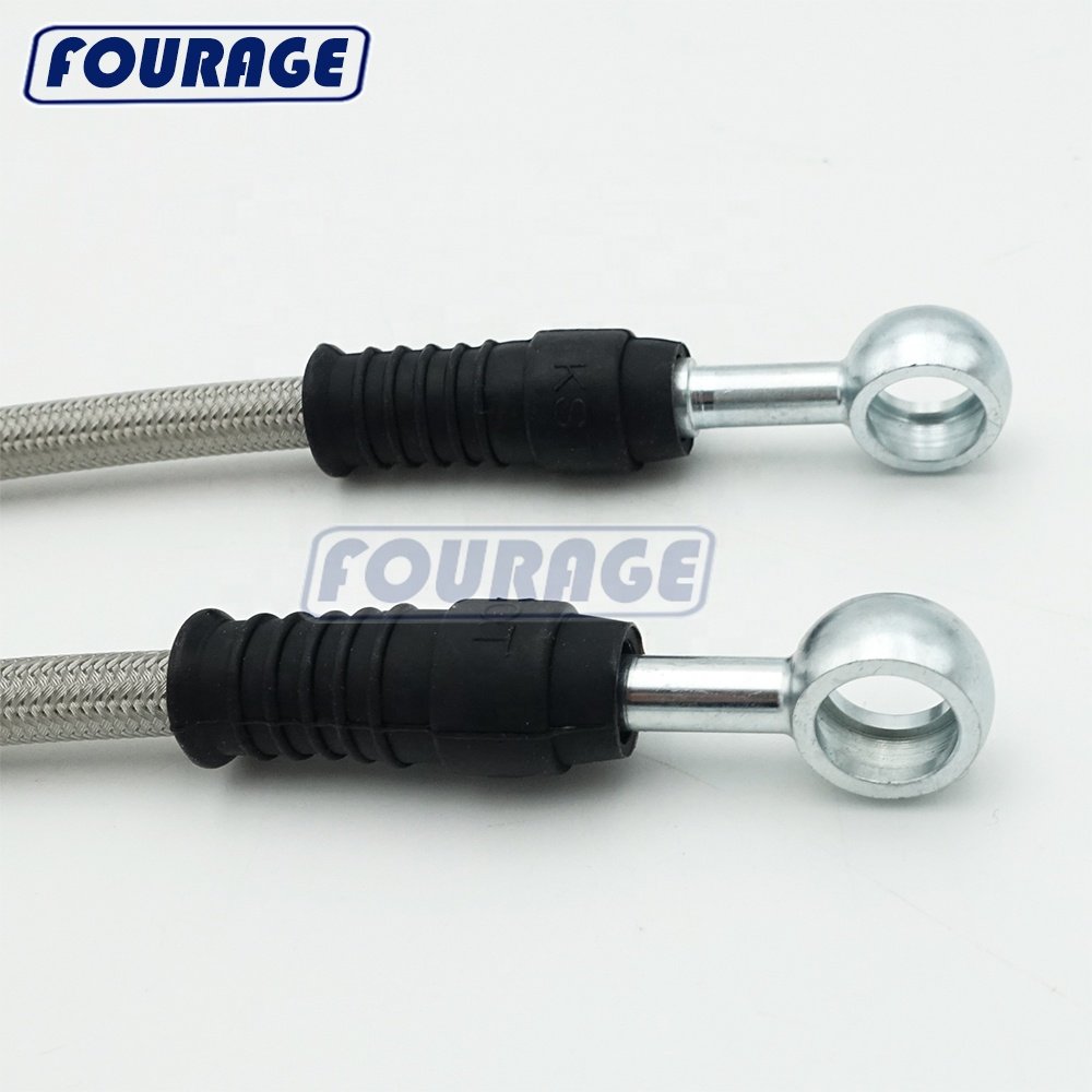 High Performance 7/16" Braided Stainless Steel Brake Line Hose Kit for GM Brake Vehicles