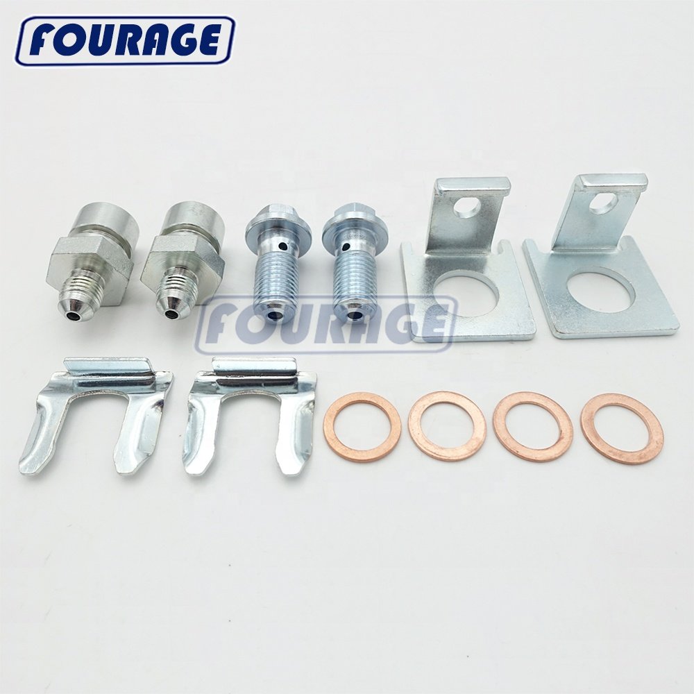 High Performance 7/16" Braided Stainless Steel Brake Line Hose Kit for GM Brake Vehicles