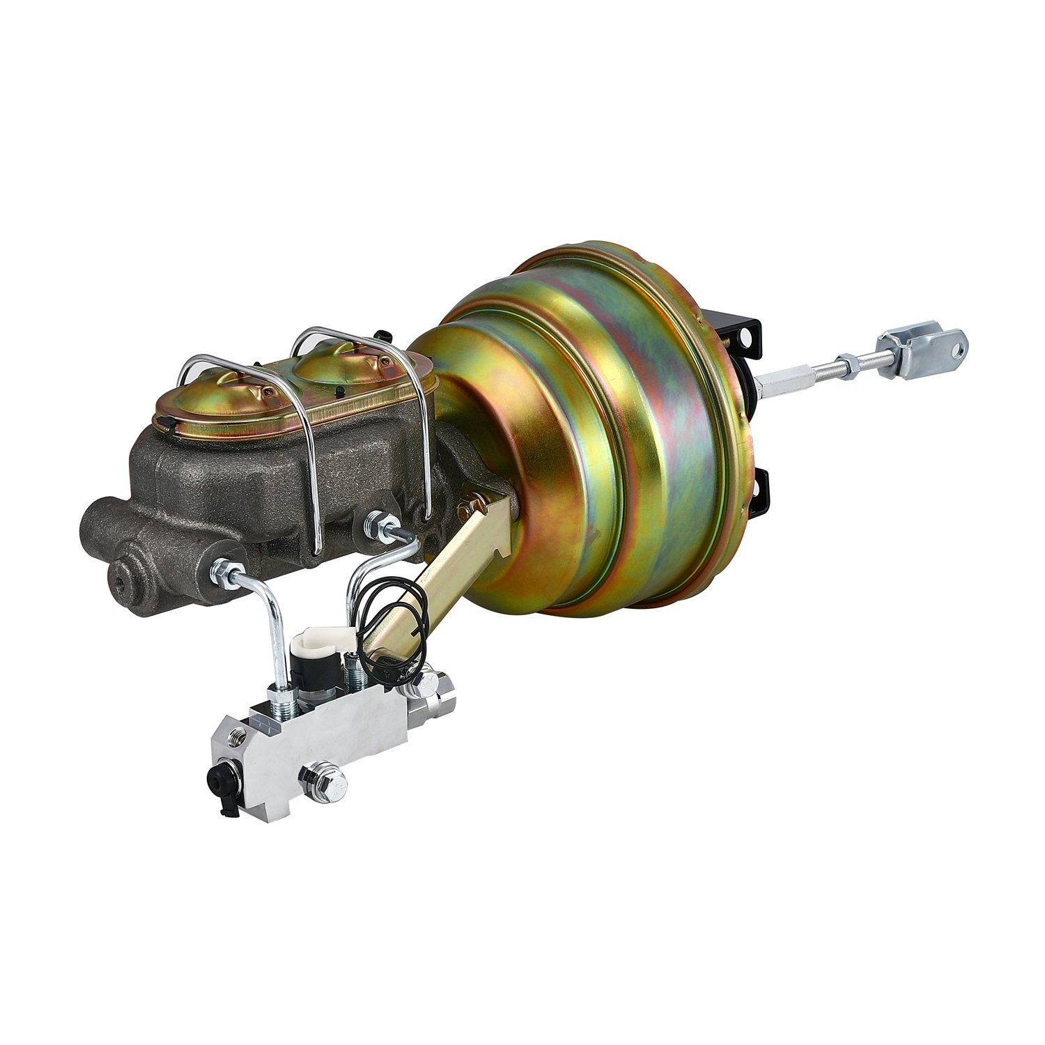 Dual 8 Inch Brake Booster Master Cylinder Combo 1-1/8 Inch Bore