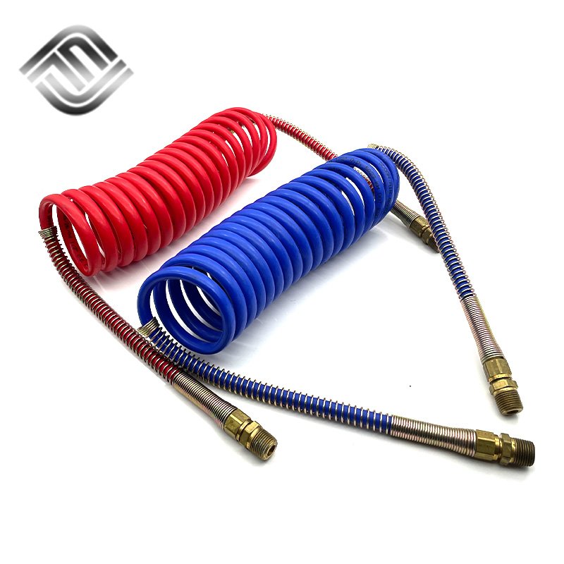 air Brake Coiled Hoses Coiled Pneumatic air Line Hose Tubing