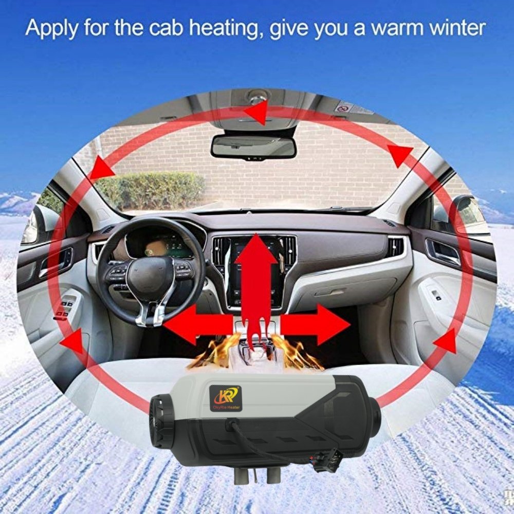 OkyRie Portable Universal Auto Car 12v 24v Diesel Heater 5kw 7kw 8kw Cabin Diesel Air Parking Heaters for Truck Boat Caravan