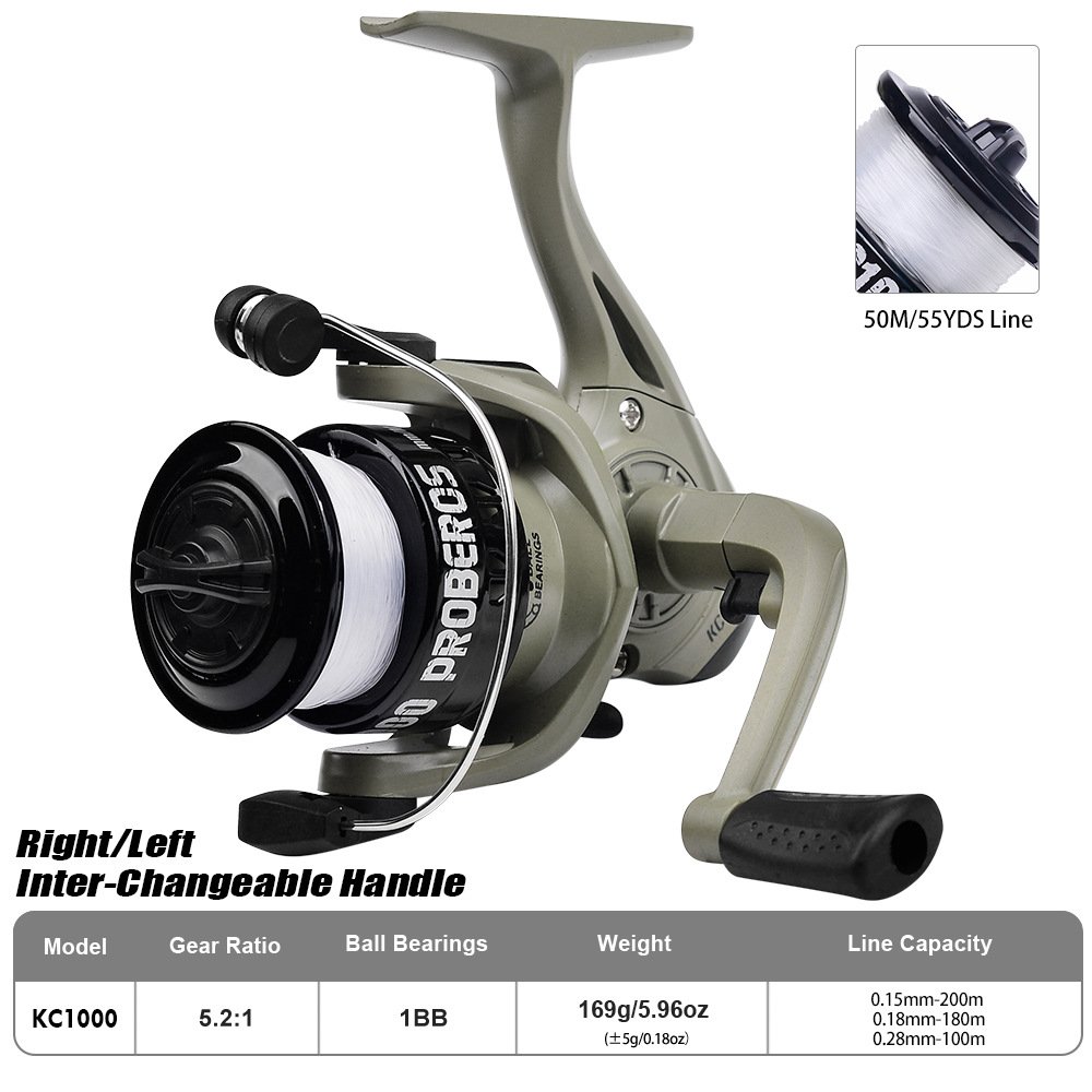 Hot Premium Full Metal Fishing Reel 5.2:1 Ratio 1BB Spinning Reel for Sea/Raft/Boat/Offshore Fishing