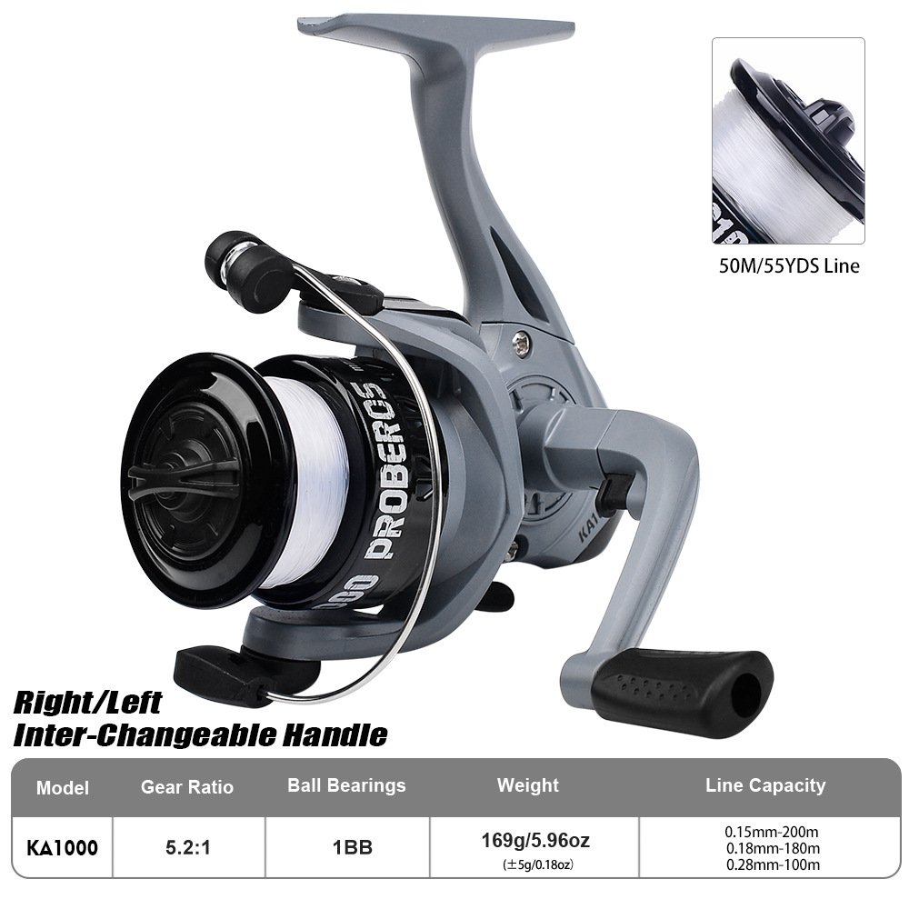Hot Premium Full Metal Fishing Reel 5.2:1 Ratio 1BB Spinning Reel for Sea/Raft/Boat/Offshore Fishing